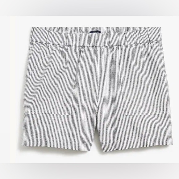 NWT JCrew Factory Linen-blend pull-on short - Picture 3 of 8